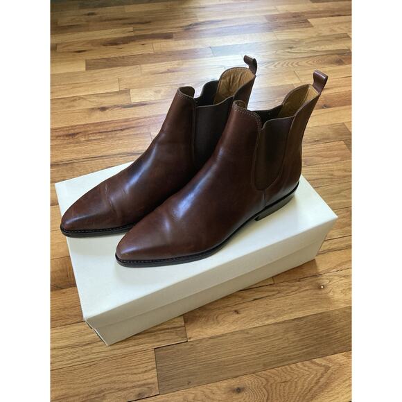 Cole Haan Country Womens Brown Pointed Toe Chelsea Boots Size 9 AA Genuine Welt - Picture 1 of 10